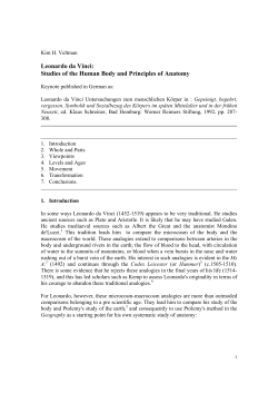 Leonardo da Vinci: Studies of the Human Body and Principles of