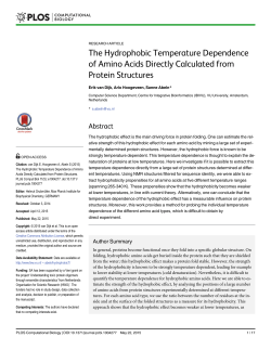 The Hydrophobic Temperature Dependence of Amino Acids
