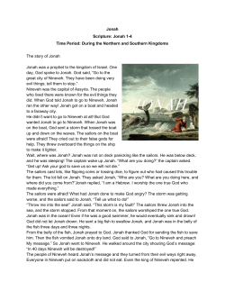 The Story of Jonah