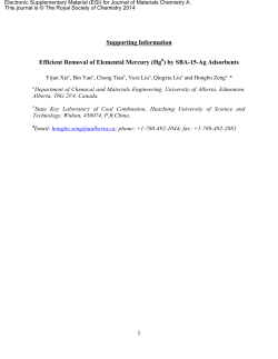 by SBA-15-Ag Adsorbents - Royal Society of Chemistry