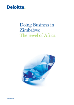 Doing Business in Zimbabwe