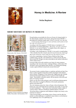 Honey in Medicine - News - bee