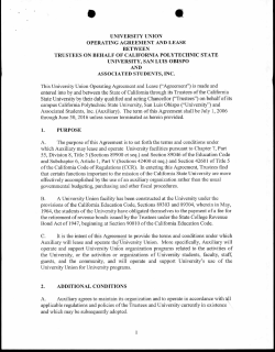 entered into by and between the State of California through its