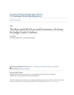 The Rise and Fall of Law and Economics