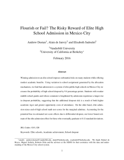 Flourish or Fail? The Risky Reward of Elite High