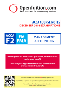 ACCA F2 FIA FMA