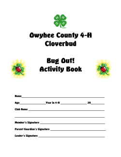 Bug Out! - University of Idaho