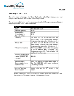 TAXES IOWA QUAD CITIES