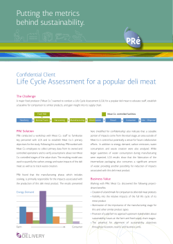 Putting the metrics behind sustainability.