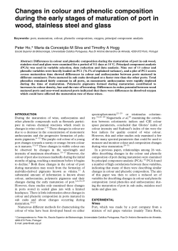 Changes in colour and phenolic composition during the early stages
