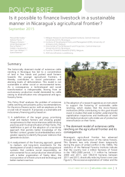 Is it possible to finance livestock in a sustainable