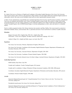 AUDREY A. FISCH  Bio Dr. Audrey Fisch serves as