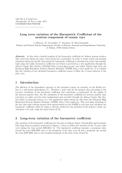 Long term variation of the Barometric Coefficient of the neutron
