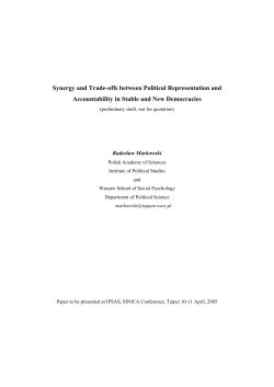 Synergy and Trade-offs between Political Representation and