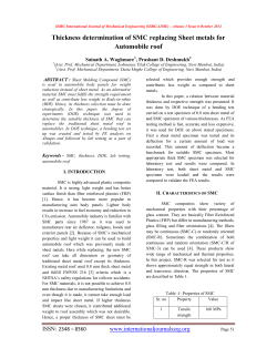 Thickness determination of SMC replacing Sheet