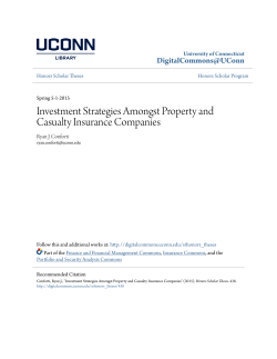 Investment Strategies Amongst Property and Casualty Insurance