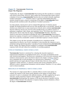 Chapter 39 &ndash; Neuromuscular Monitoring J&oslash;rgen Viby