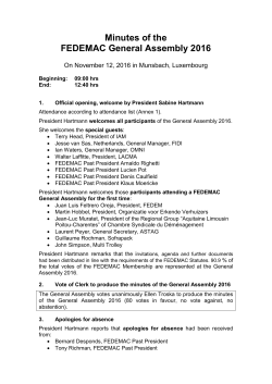 Minutes - British Association of Removers