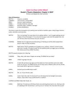 Love Is a Four Letter Word - Reader`s Theatre Adaptation