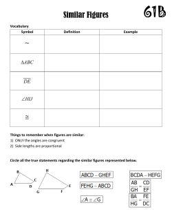 Similar Figures