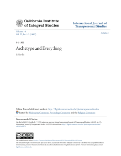 Archetype and Everything