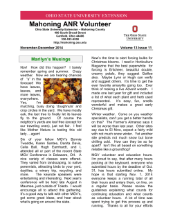 November/December 2014 - OSU Extension | Mahoning County