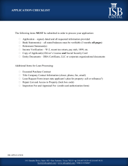 San Antonio and Austin Application