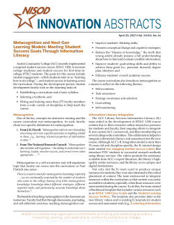 innovation abstracts