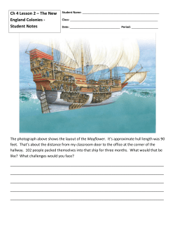 Ch 4 Lesson 2 – The New England Colonies