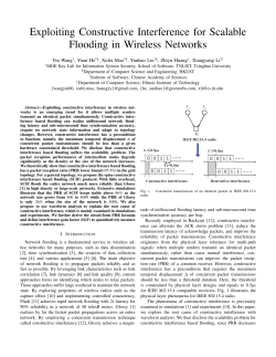 Exploiting constructive interference for scalable flooding in wireless