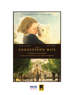 The Zookeepers Wife. - International Rescue Committee