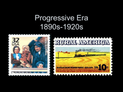 Progressive Era 1890s-1920s