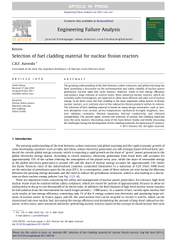 Selection of fuel cladding material for nuclear fission reactors