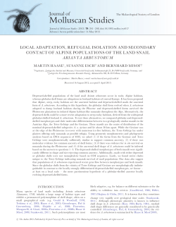 Molluscan Studies - Oxford Academic