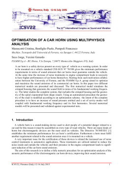 Optimisation of a car horn using multiphysics analysis