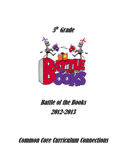5th Grade Battle of the Books 2012