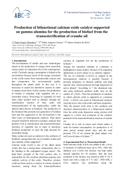 Production of bifunctional calcium oxide catalyst supported on