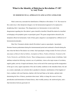 What is the Identity of Babylon in Revelation 17