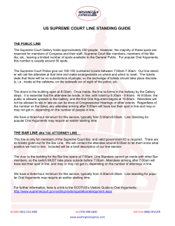 Supreme Court Line Standing Guide