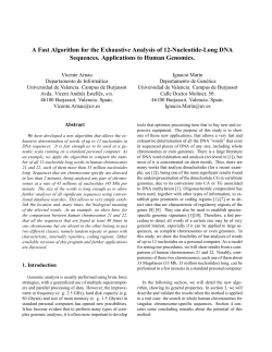 A Fast Algorithm for the Exhaustive Analysis of 12-Nucleotide