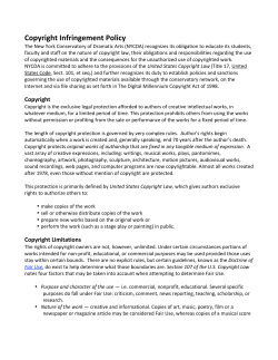 Copyright Infringement Policy - New York Conservatory for Dramatic