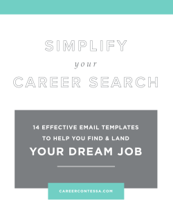 Simplify Your Career Search