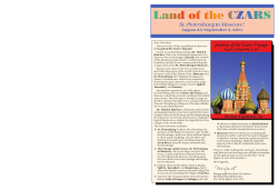 Land of the CZARS - Betchart Expeditions