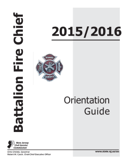 Battalion Fire Chief - State of New Jersey