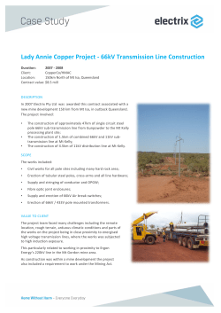 Lady Annie Copper Project - 66kV Transmission Line