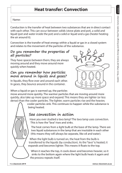 Heat transfer: Convection - E