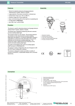 PPC-M51 Pressure Transmitter Connection Assembly Function