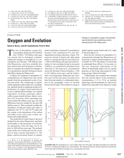 Oxygen and Evolution