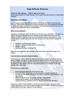 High-Altitude Sickness