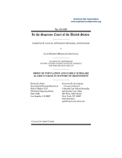Brief Population and Family Scholars in Support of Respondent